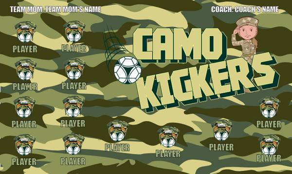 Camo Kickers - Soccer Banner