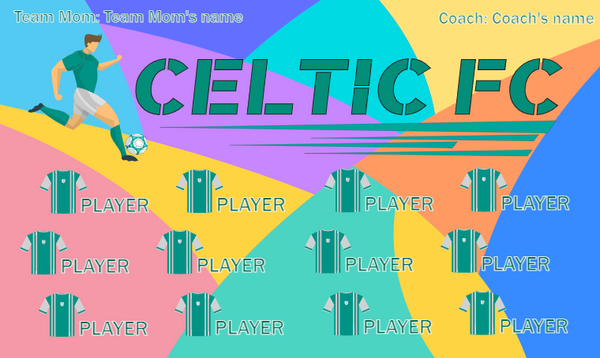 Celtic FC - Soccer Banner