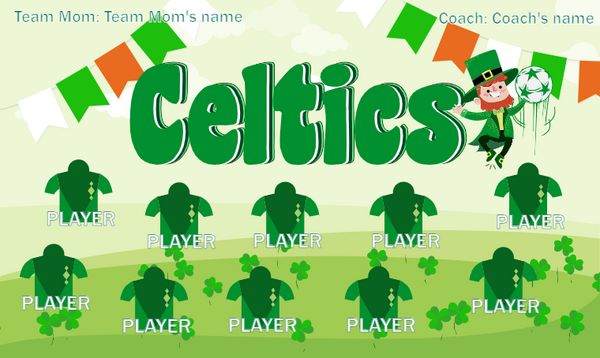 Celtics - Soccer Banner