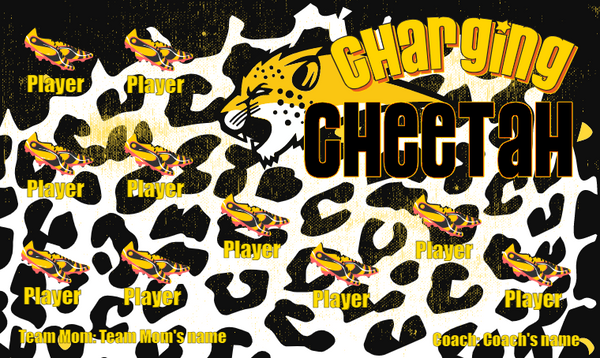 Chargers Cheetah - Soccer Banner