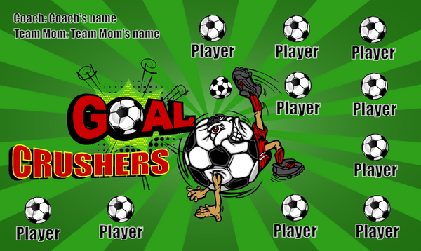 Goal Crushers - Soccer Banner