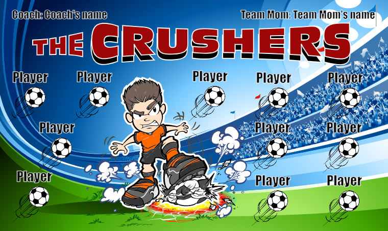 The Crushers - Soccer Banner