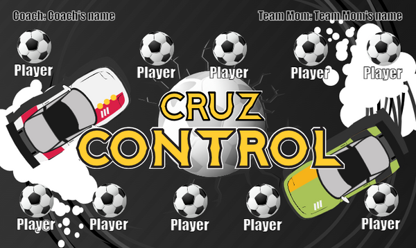 Cruz Control - Soccer Banner