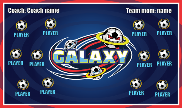 Galaxy - Soccer Banner