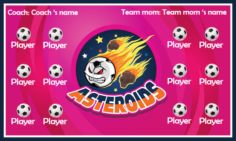 Asteroids 2 - Soccer Banner