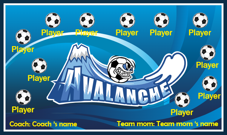 Avalanche 2 - Soccer Banner