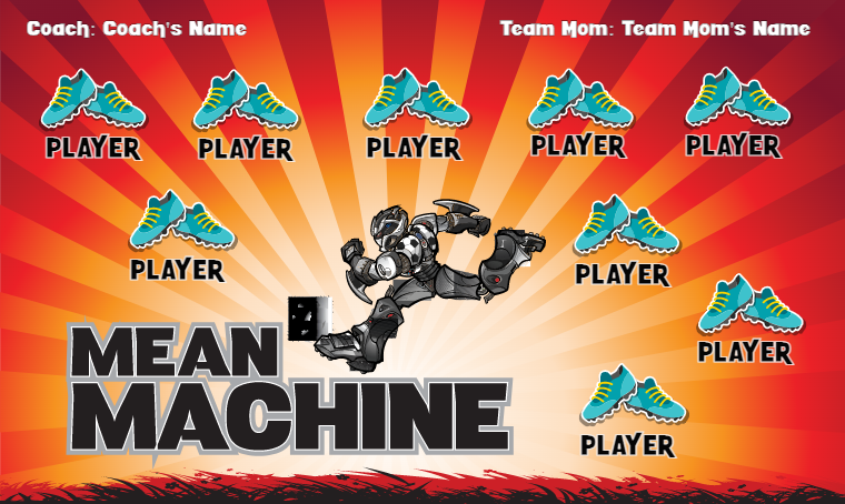 Megan Machine - Soccer Banner