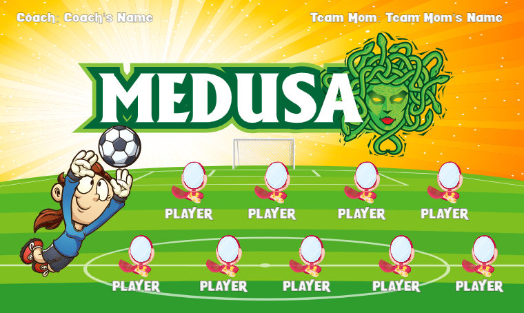 Medusa - Soccer Banner