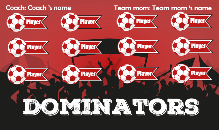 Dominators - Soccer Banner