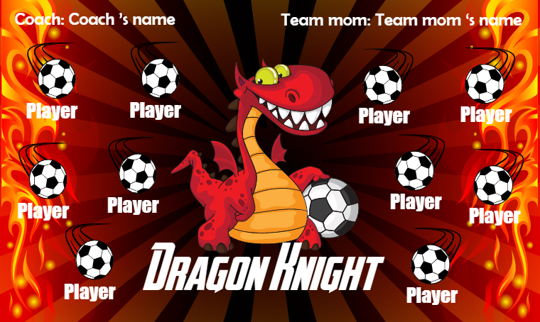 Dragons Knight - Soccer Banner