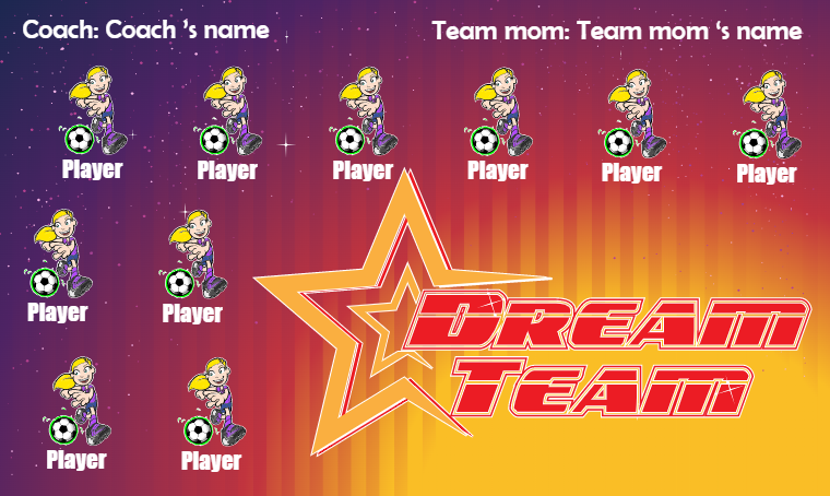 Dream Team - Soccer Banner