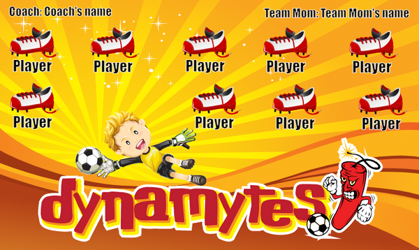 Dynamite - Soccer Banner
