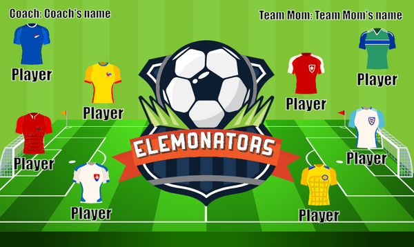 Elemonators - Soccer Banner