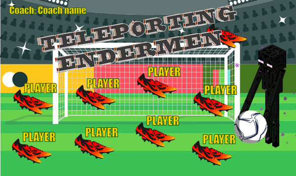 Teleporting Endermen - Soccer Banner