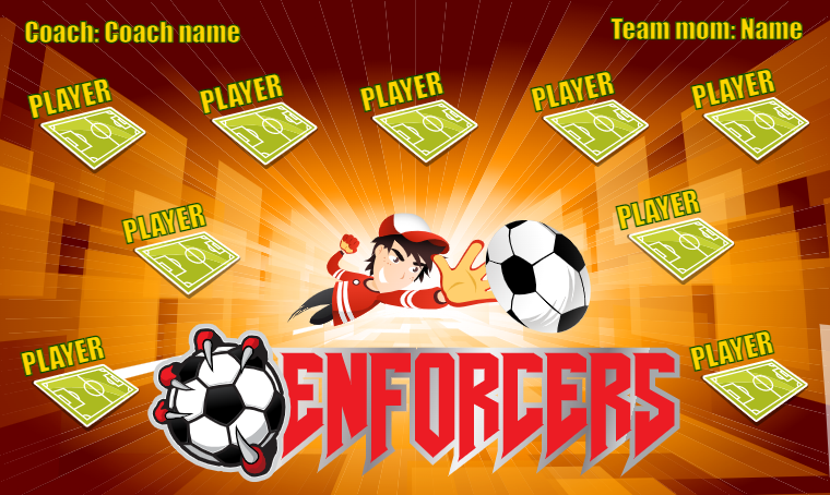 Enforcers - Soccer Banner