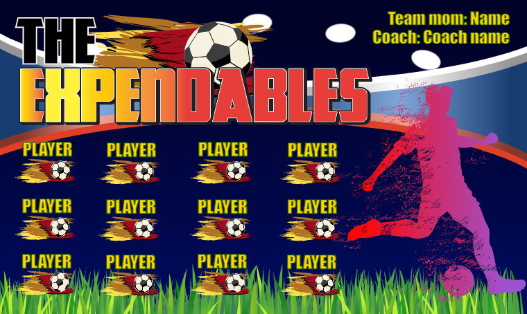 The Expendables - Soccer Banner