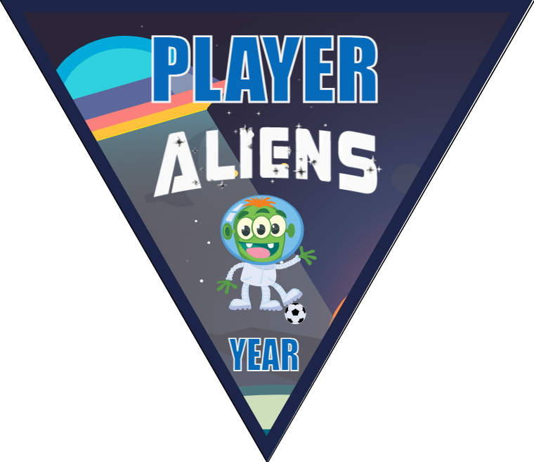 Aliens - Triangle Soccer Banners