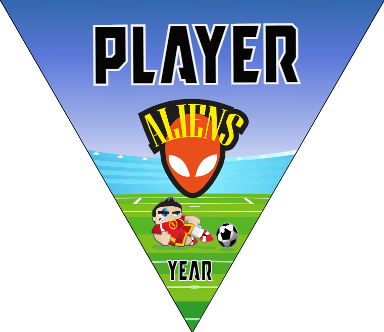 Aliens - Triangle Soccer Banners