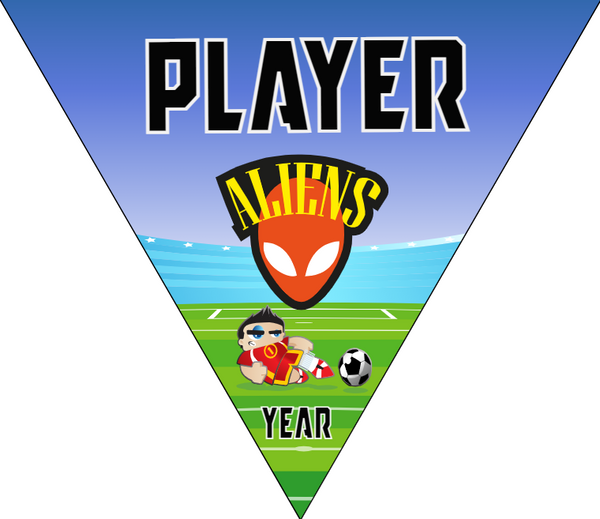 Aliens - Triangle Soccer Banners
