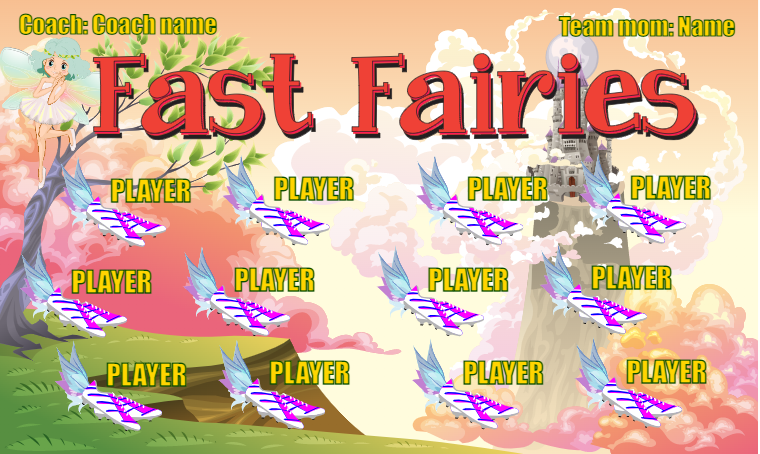 Fast Fairies - Soccer Banner