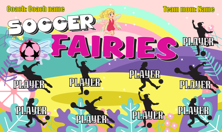 Soccer Fairies - Soccer Banner