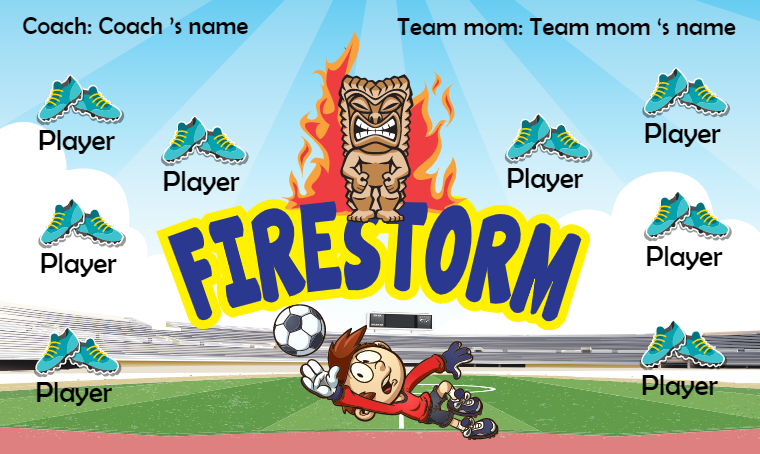 Fire Storm - Soccer Banner