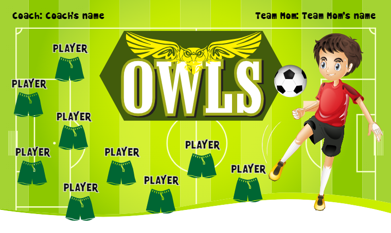 Owls - Soccer Banner