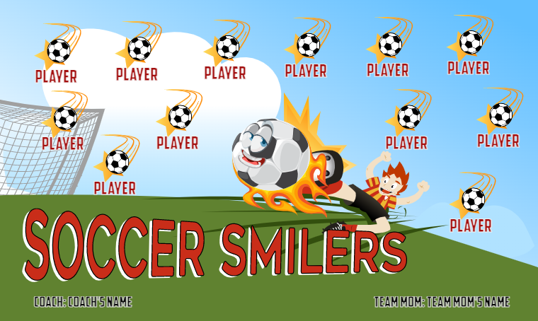 Soccer Smilers - Soccer Banner