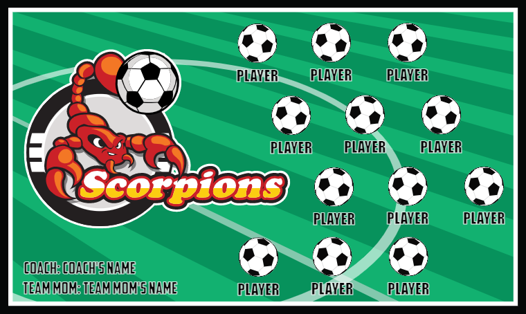 Scorpions - Soccer Banner