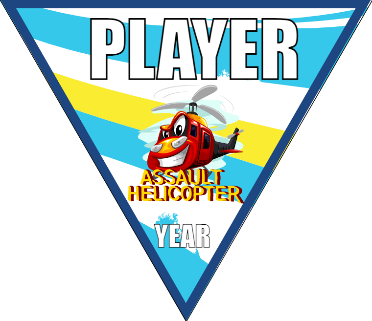 Assault Helicopter - Triangle Soccer Banners