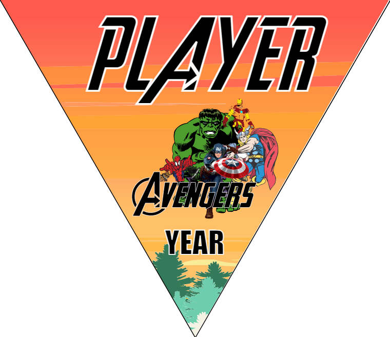 Avengers 4 - Triangle Soccer Banners
