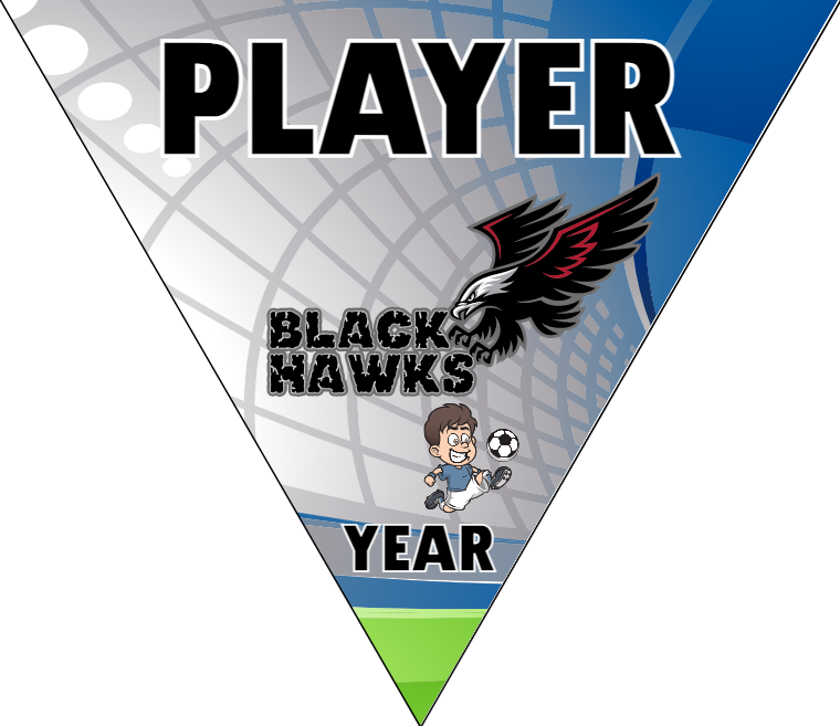 Black Hawks 2 - Triangle Soccer Banners
