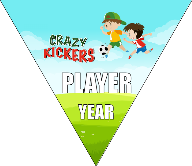 Crazy Kickers - Triangle Soccer Banners
