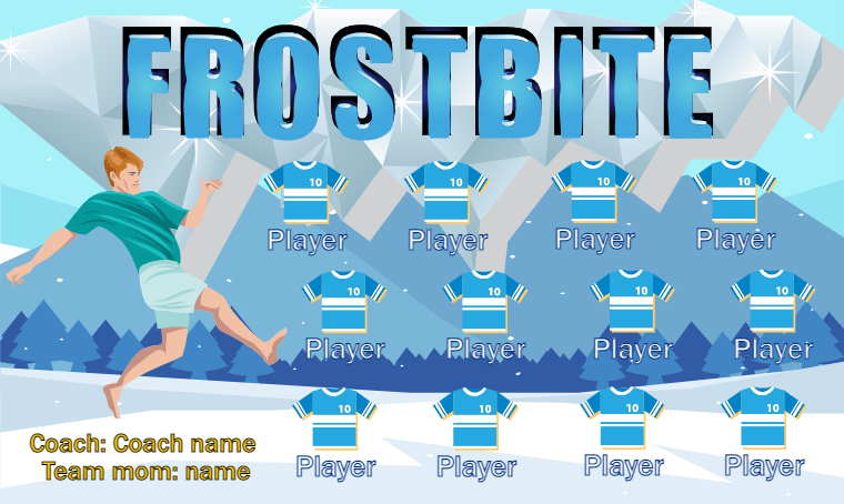 Frostbite - Soccer Banner