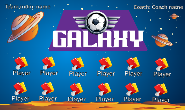 Galaxy 3 - Soccer Banner