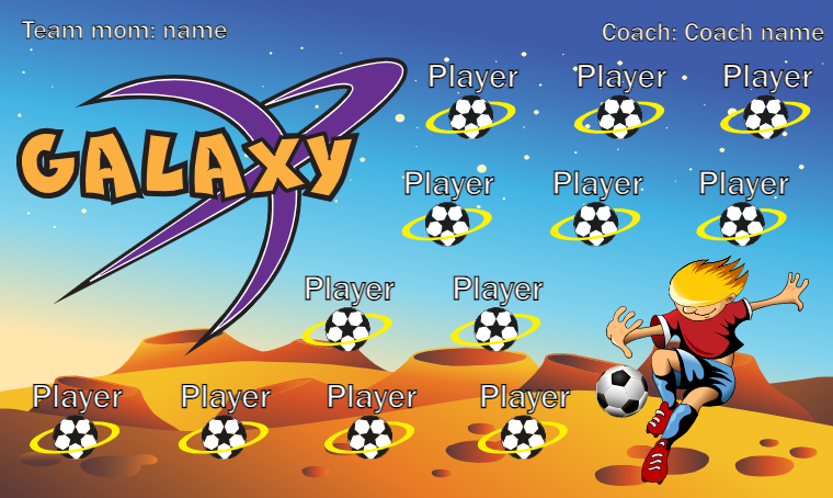 Galaxy 4 - Soccer Banner