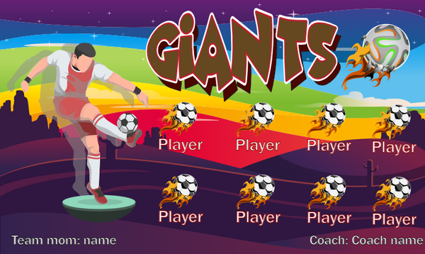 Giants 2 - Soccer Banner