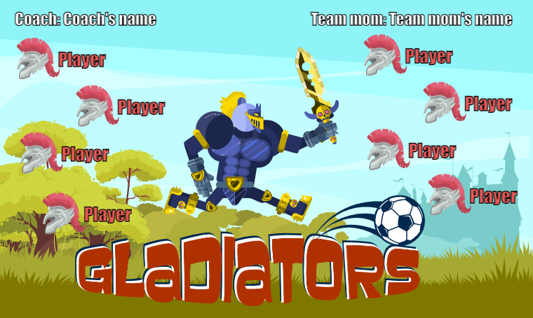 Gladiators 2 - Soccer Banner