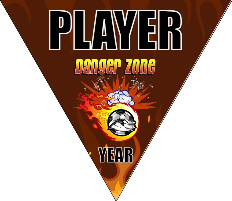 Danger Zone - Triangle Soccer Banners