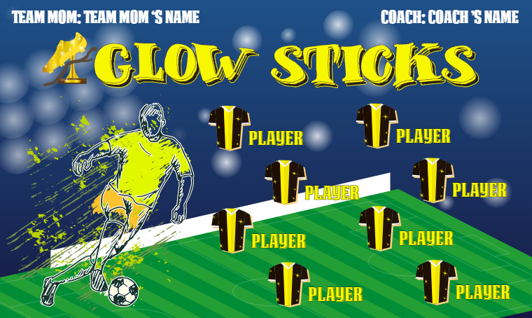 Glow Sticks 2 - Soccer Banner