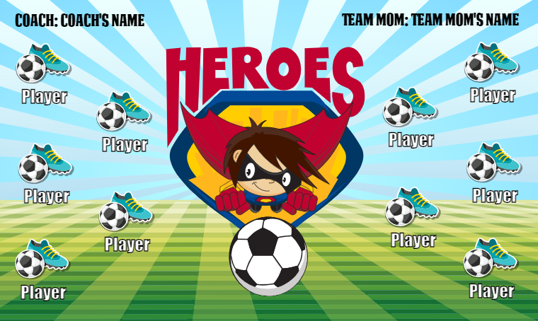 Heroes - Soccer Banner