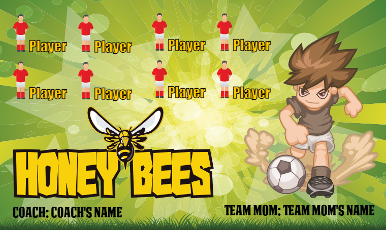 Honey Bees - Soccer Banner