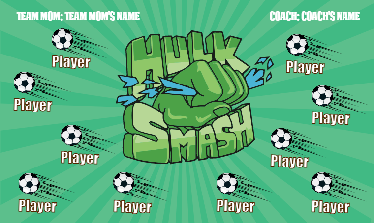 Hulk Smash - Soccer Banner