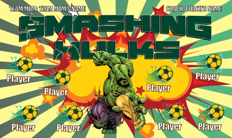 Smashing Hulks - Soccer Banner