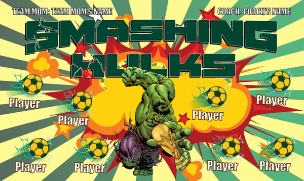 Smashing Hulks - Soccer Banner