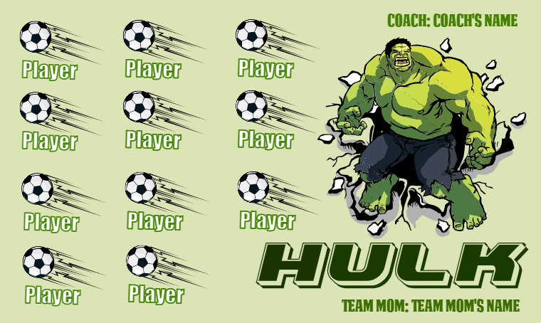 Hulk - Soccer Banner