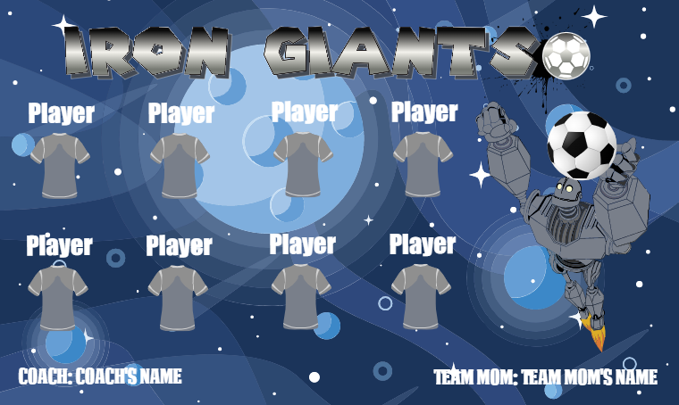 Iron Giants - Soccer Banner