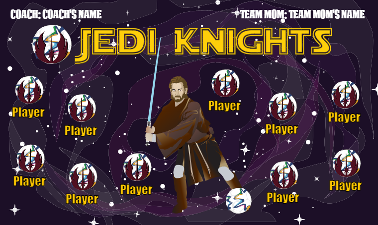 Jedi Knights - Soccer Banner