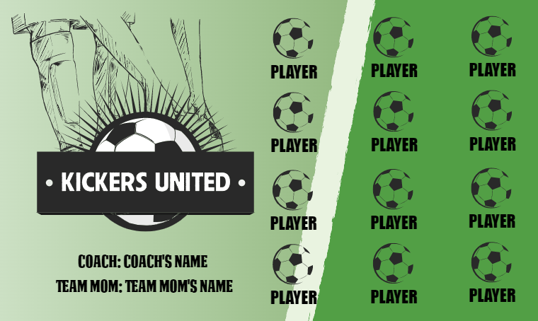 Kickers United - Soccer Banner