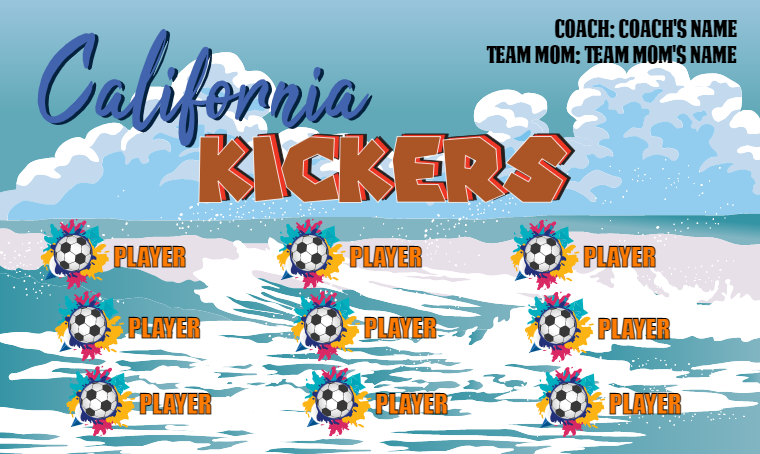 California Kickers - Soccer Banner